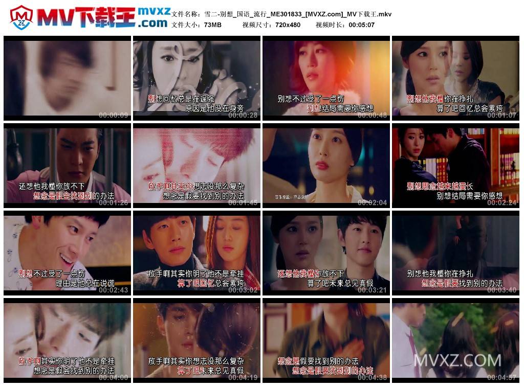 雪二-别想_国语_流行_ME301833